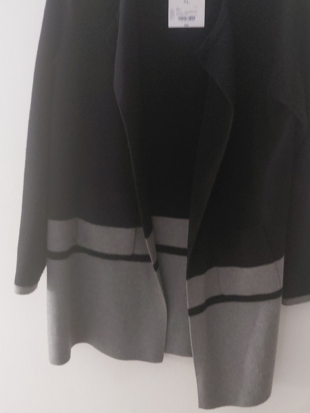 Women's Black & Gray Open-Front Blazer Jacket - Picture 3 of 10